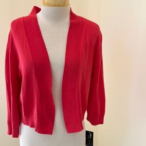 New! RN Studio XL cayenne open short shrug .